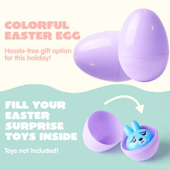 100 Pastel Plastic Fillable Easter Eggs for Hunt & Party Favors