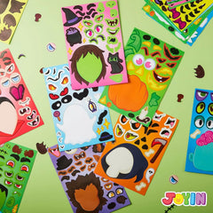 36 Make-a-Face Sticker Sheets