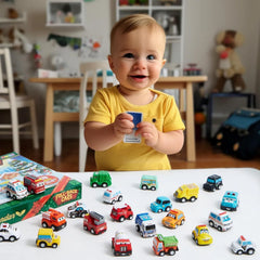 Kids' Advent Calendar with Pull-Back Car Toys