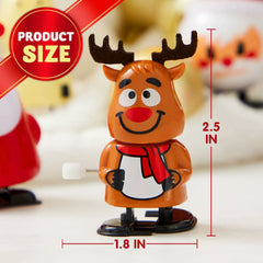 24 Pack Christmas Wind Up Toys - Festive Decorations and Gifts