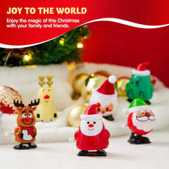 24 Pack Christmas Wind Up Toys - Festive Decorations and Gifts