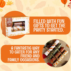 12 Pack Thanksgiving Party Favors - No Snap, No Popping, with Random Gifts