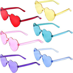 12-Pack Valentine's Day Heart Headbands & Glasses for Classroom Exchange Gifts