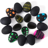 12 Pack 2.3 Inch Easter Plastic Eggs with Scratchable Surface, Empty and Fillable