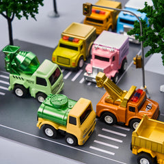 12 Pack 3.15 Inch Prefilled Easter Eggs with Die-Cast Pull Back Cars