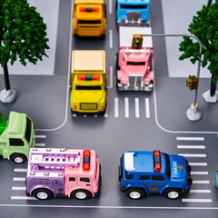 12 Pack 3.15 Inch Prefilled Easter Eggs with Die-Cast Pull Back Cars