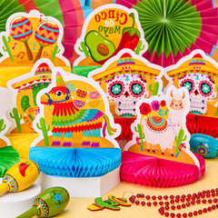 12-Pack Cinco de Mayo Honeycomb Table Centerpieces