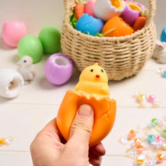 12Pcs Easter Squishy Toys - Bunny & Chick Stress Relief Eggs