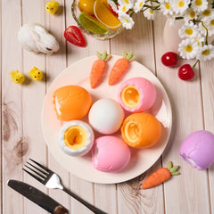 12Pcs Easter Squishy Toys - Bunny & Chick Stress Relief Eggs
