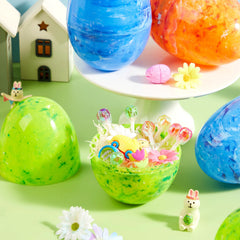 12 Jumbo Fillable Plastic Easter Eggs for Hunt and Basket Stuffers
