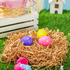 12 oz (340 g) Easter Pure Brown Recyclable Paper Grass