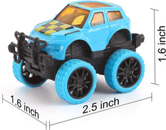 12Pcs 3.8in Monster Pullback Cars Prefilled Easter Eggs
