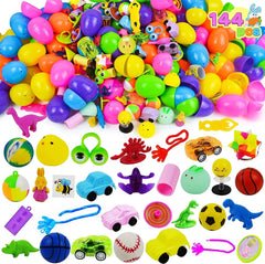 144-Piece Assorted Prefilled Easter Eggs
