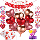 14-Piece Valentine's Day Party Decoration Set with Balloons