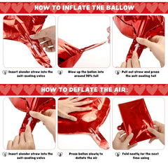 14-Piece Valentine's Day Party Decoration Set with Balloons