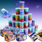 28 Cosmic Realm Valentine Slime Boxes with Kids' Valentine Cards