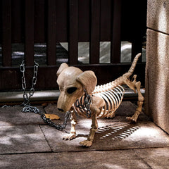 24-Inch Posable Joints Halloween Wiener Dog Skeleton