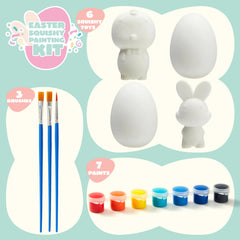 16Pcs Blank Easter Animal Character Squishy Toys