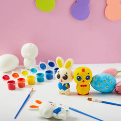 16Pcs Blank Easter Animal Character Squishy Toys