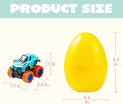 16 Pull Back Cars Prefilled Easter Eggs