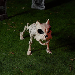 16" Halloween Poseable Puppy Skeleton with Pose-N-Stay Plastic Dog Bones