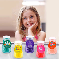 18 Science Slime Beakers with Valentine's Day Cards for Kids Classroom Exchange Gifts