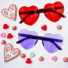 18 Heart-Shaped Glasses Valentine's Day Cards for Kids - Classroom Exchange Gifts