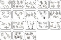 18 Pack Filled Easter Eggs with Metal Brain Teaser Puzzles for Egg Hunt, Party Favors & Classroom Prizes