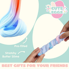18 Prefilled Easter Eggs with Butter Slime