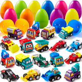 18-Pack Pull Back Cars Prefilled Easter Eggs (3 Inches)