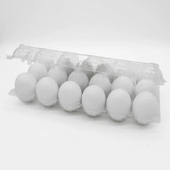 18 White Wooden Easter Eggs for DIY Decor and Craft Activities