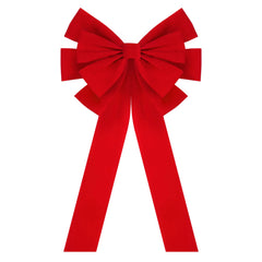 1PCS Extra Large Red Velvet Bow for Christmas 35" x 18"