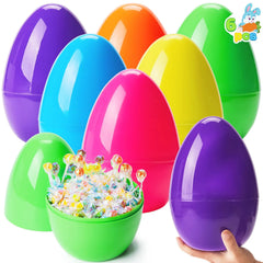 6Pcs 10" Jumbo Plastic Easter Egg Shells Fillable for Easter Egg Hunt