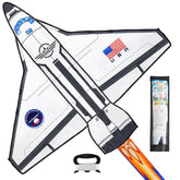 Spaceship Kite: Easy to Fly for Kids & Adults, 262.5 ft String