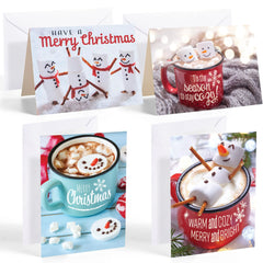 12 Pack Christmas Greeting Cards with Envelopes