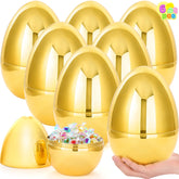 6 Gold Jumbo Easter Eggs (10 inch)