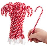 24 Christmas Candy Cane Ballpoint Pens for Kids