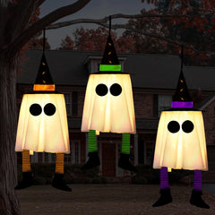 23.6" 3PCS Halloween Hanging Ghost Decorations for Outdoor Use