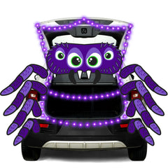 Spider-Themed Halloween Trunk or Treat Car Decorations Kit
