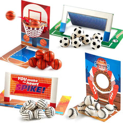 28-Pack Sports Balls with Kids Valentine's Cards