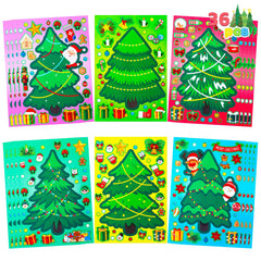 36 Pcs Christmas Tree Stickers - Make Your Own Xmas Stocking Stuffers