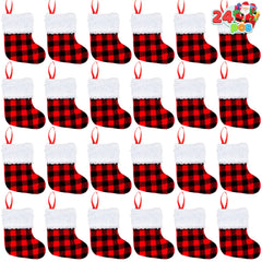 24 PCS 5 Inch Mini Christmas Stockings