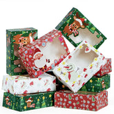 12 Pcs Christmas Cookie Boxes for Gift Giving