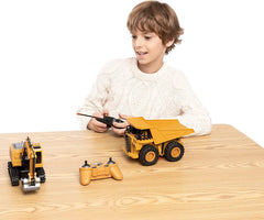 2-in-1 Remote Control Construction Vehicles, 2 Pack