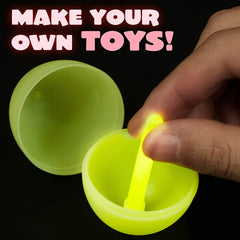 200 Prefilled Easter Glow Sticks Eggs 2.4in
