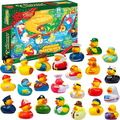 24 Days Advent Calendar with Working Rubber Ducks