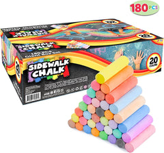 20 Colors Chalk Set, 180 Pieces