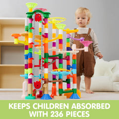 236-Piece STEM Building Blocks Toy Set with Motorized Elevator