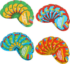 24 Prefilled Valentine's Day Hearts with Cards for Kids Classroom Exchange