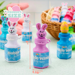 24 Easter Bubble Wands, 8 Designs with Animal and Easter Egg Characters
